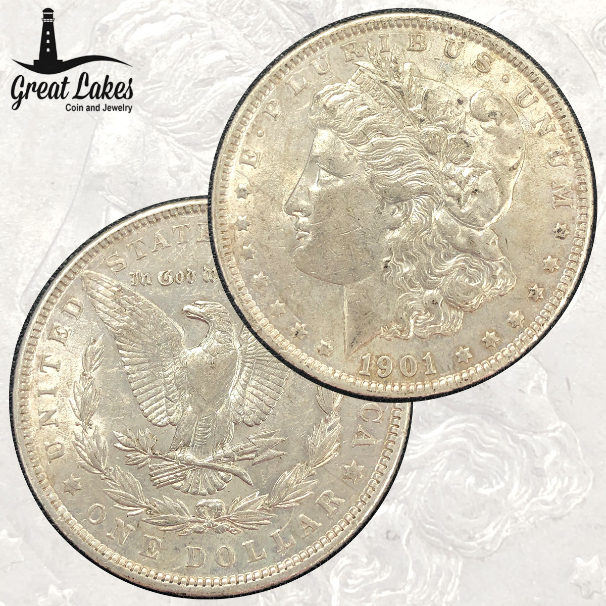 1901 Morgan Silver Dollar (AU)