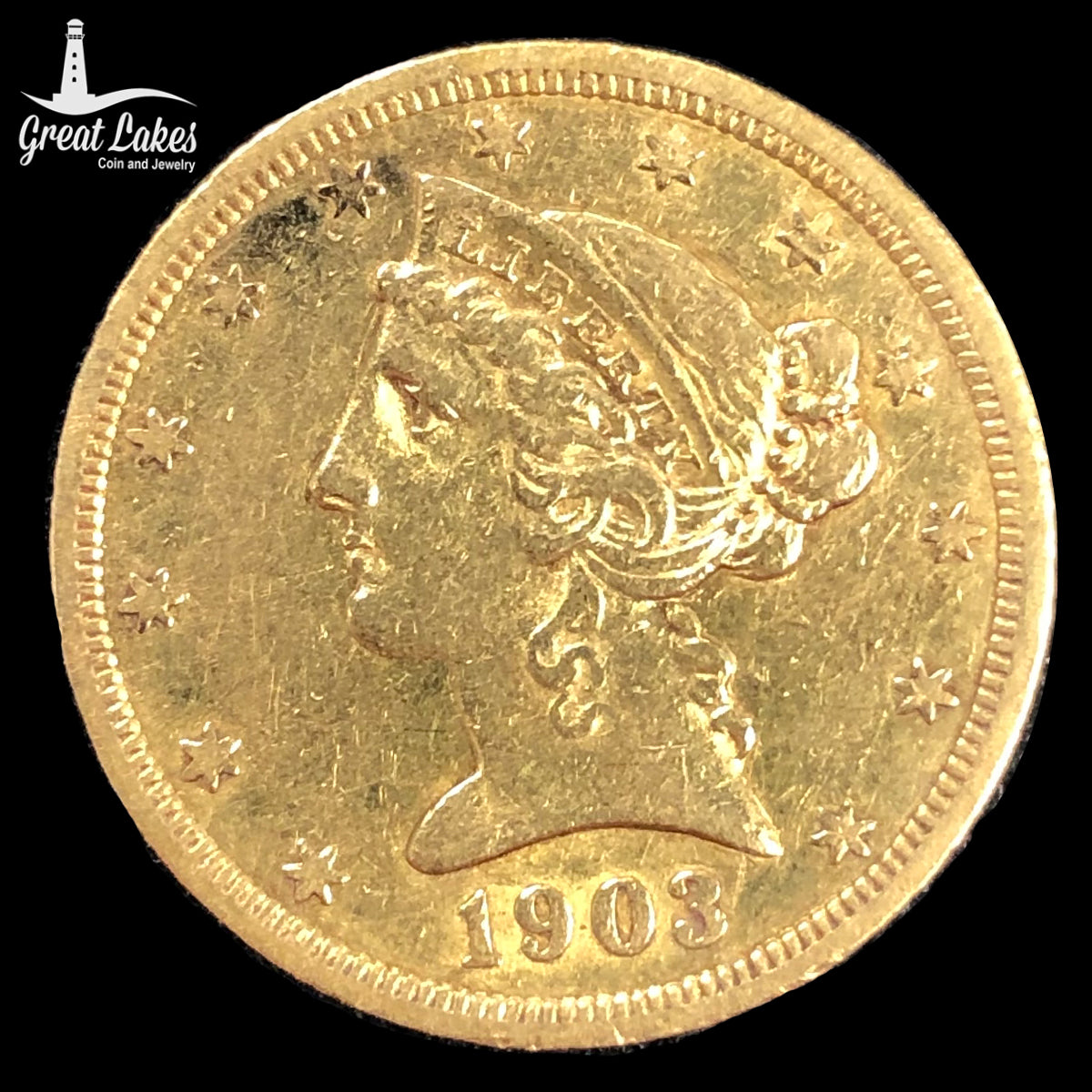1903-S $5 Liberty Gold Half Eagle (Low Premium)