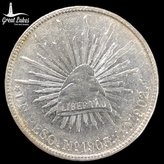 1903 Mo AM Mexico Un Peso (AU) (Cleaned)