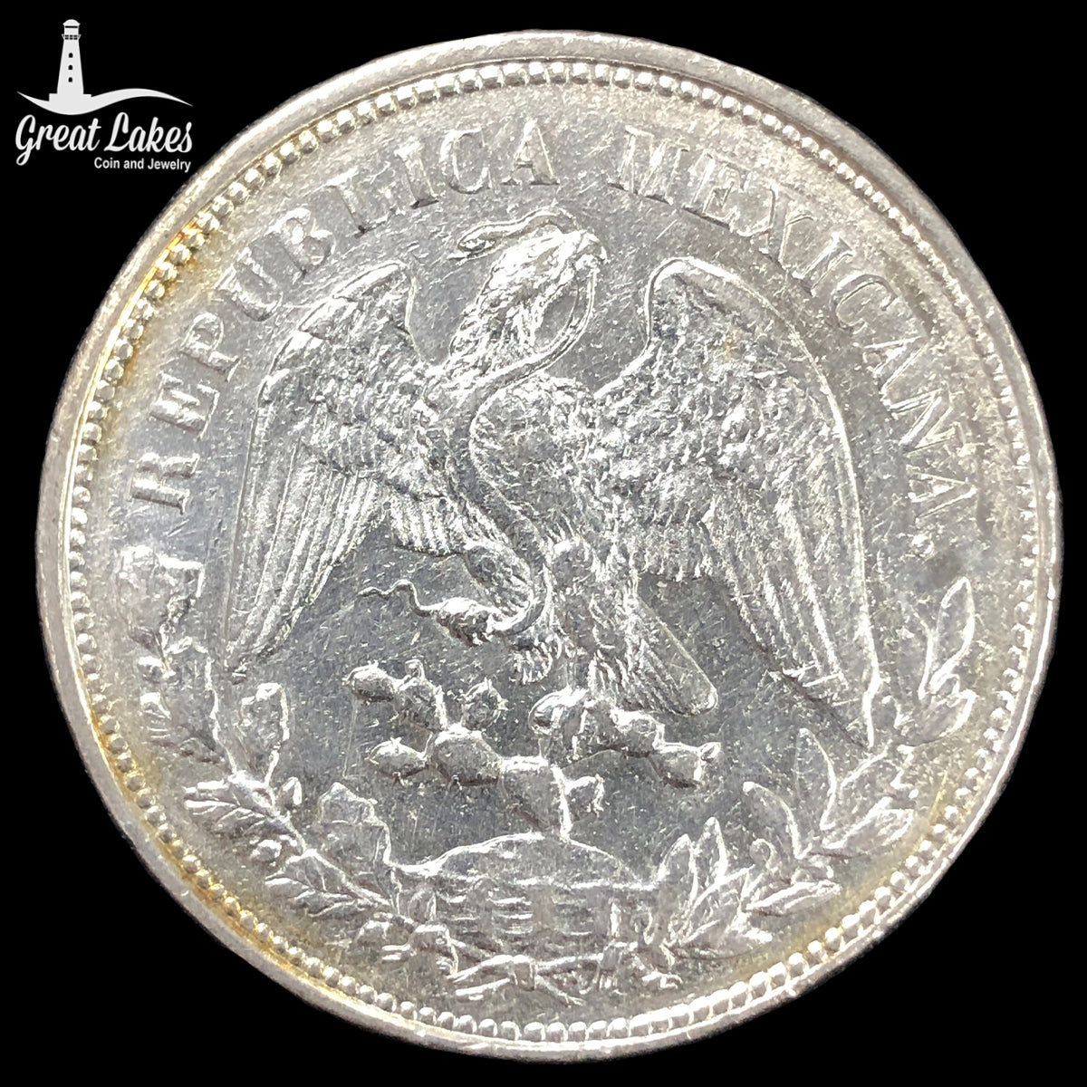 1903 Mo AM Mexico Un Peso (AU) (Cleaned)