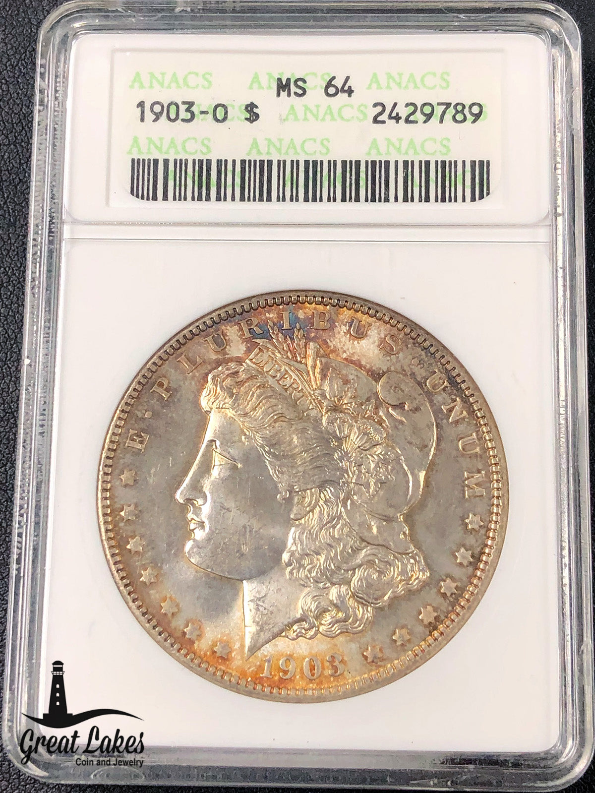 1903-O Morgan Silver Dollar ANACS MS64