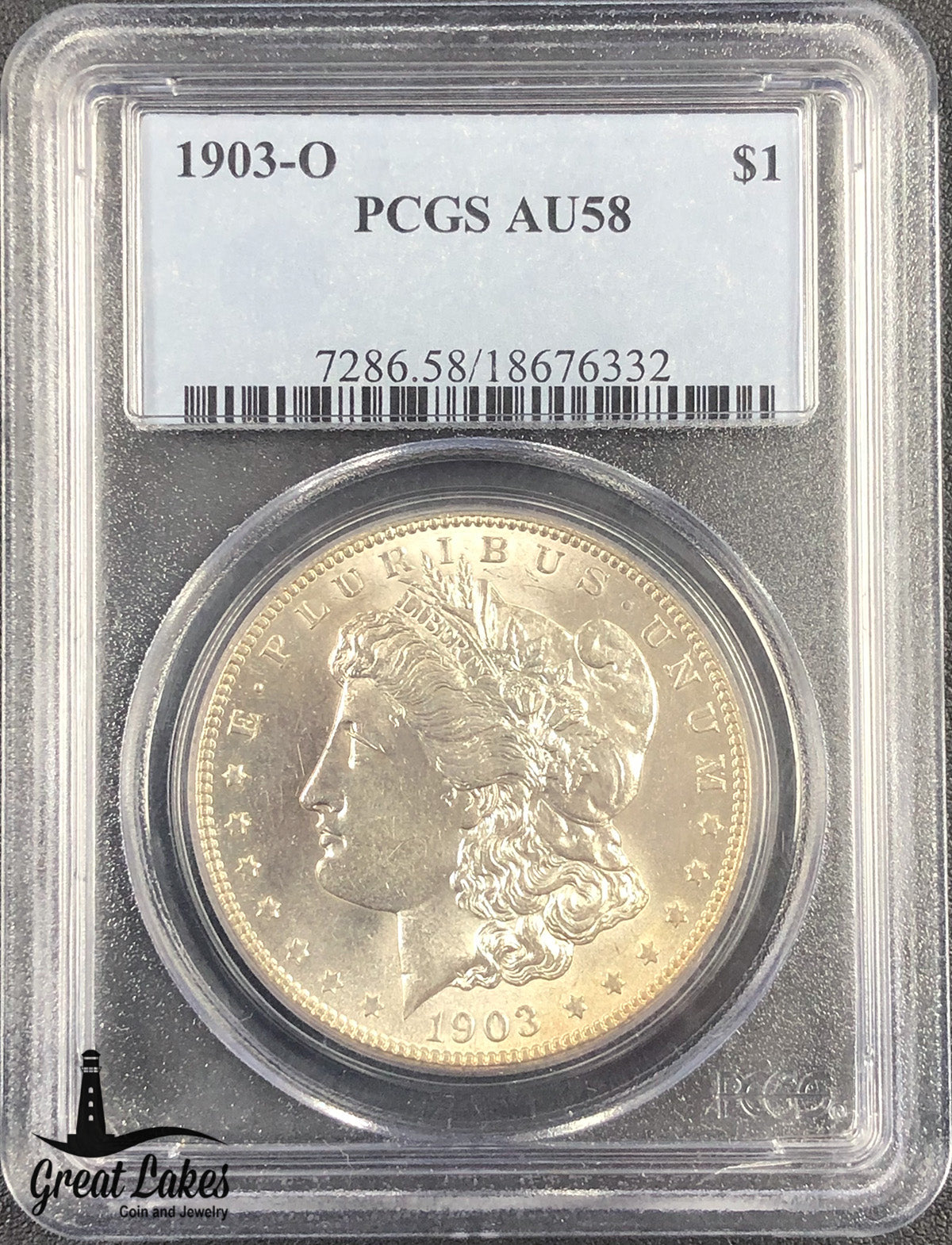 1903-O Morgan Silver Dollar PCGS AU58