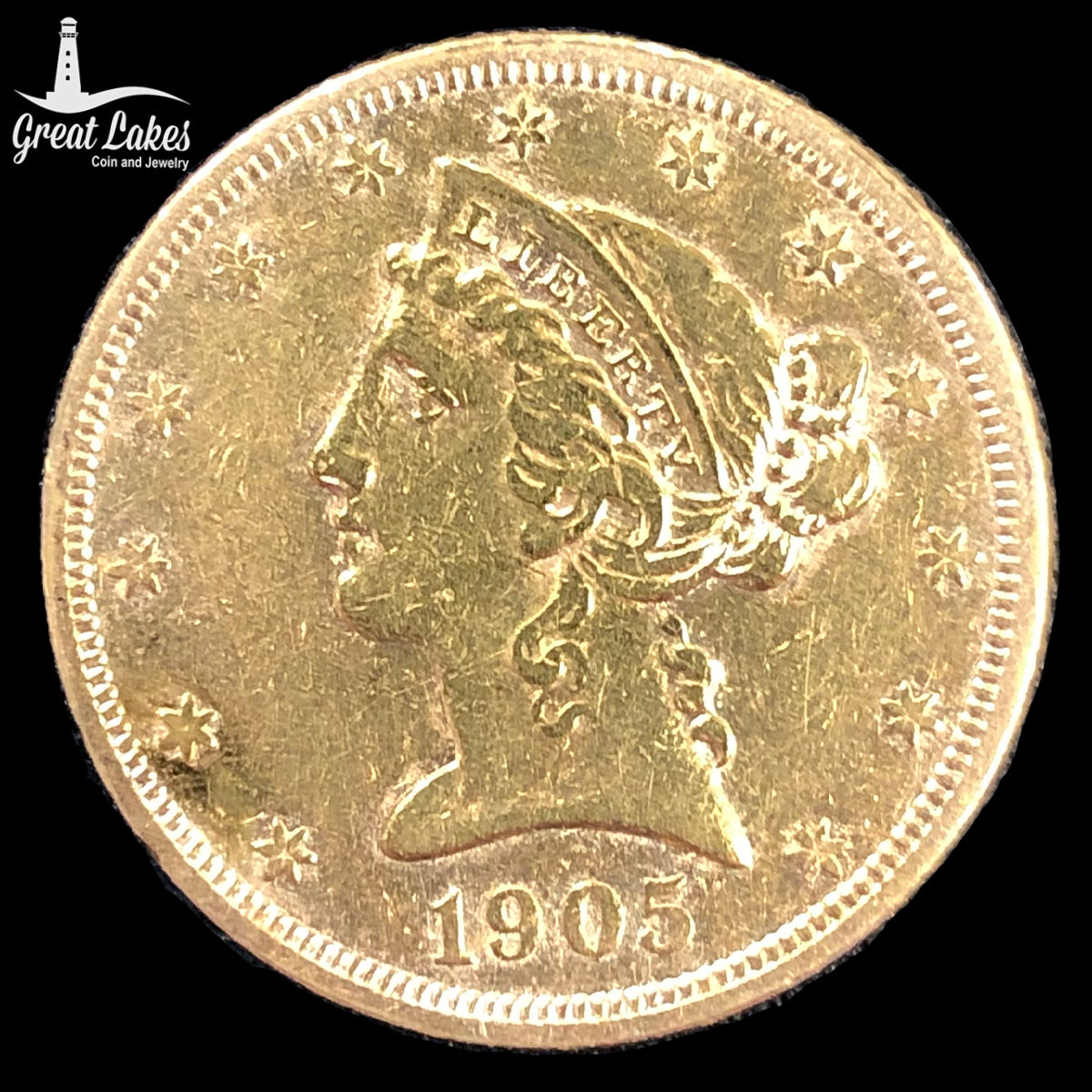 1905-S $5 Liberty Gold Half Eagle (Low Premium)
