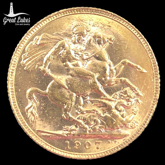 1907 British Gold Sovereign Edward VII (AU)