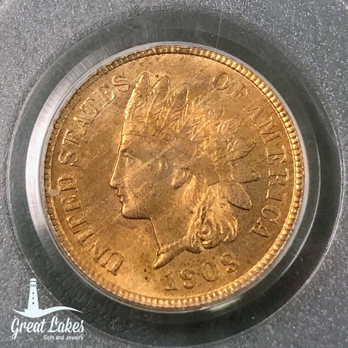 1909-S Indian Head Cent PCGS MS64RB