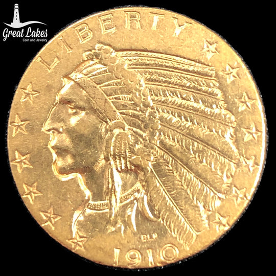 1910 $5 Indian Gold Half Eagle (XF)