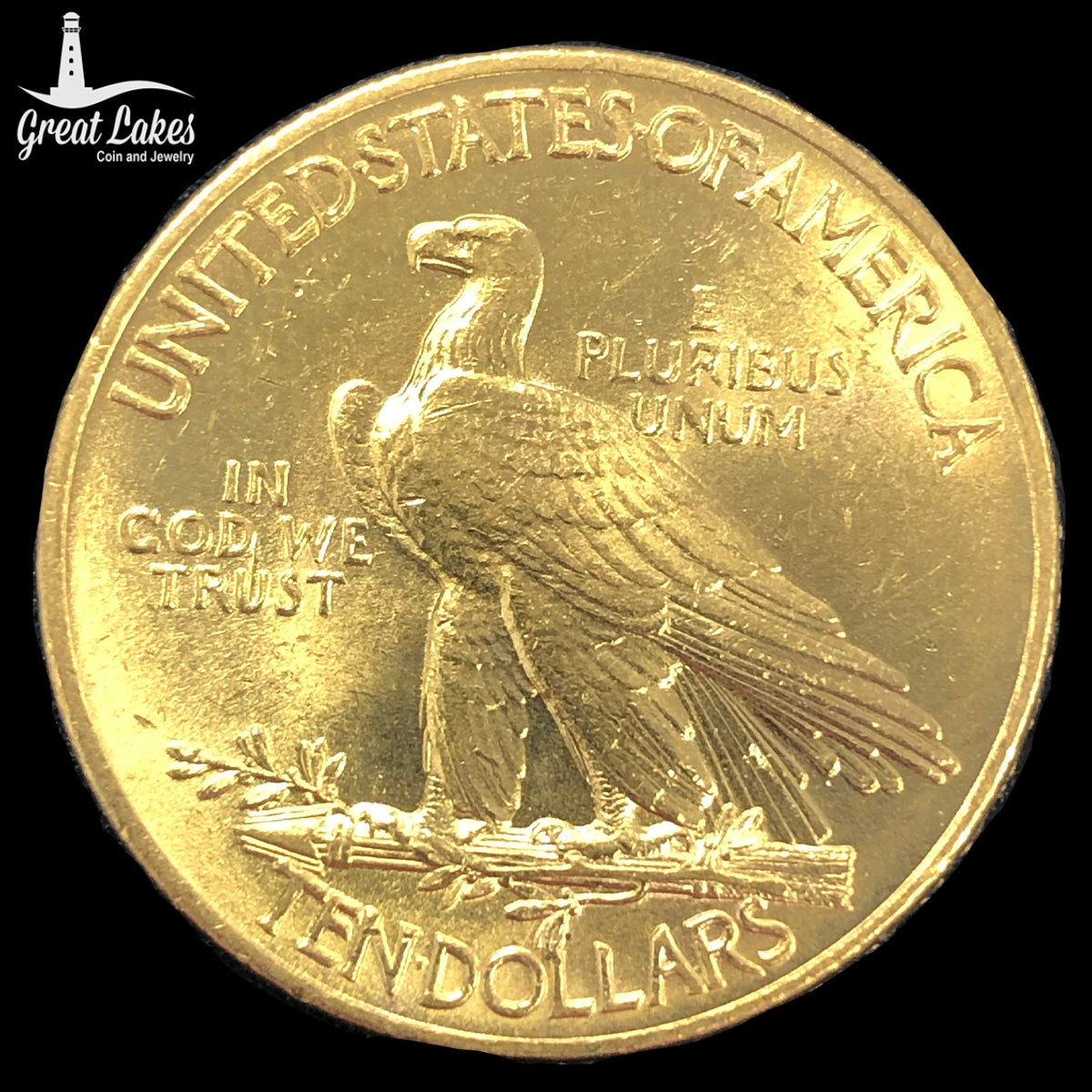 1914 $10 Indian Gold Eagle (AU)