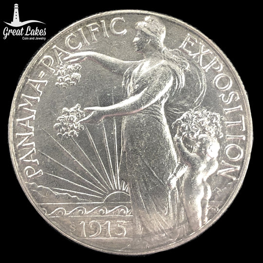1915-S Panama-Pacific Commemorative Half Dollar UNC Details