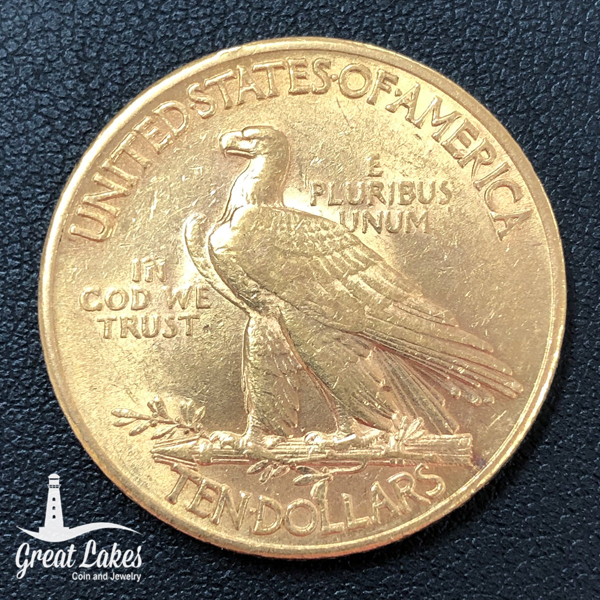 1915 $10 Indian Gold Eagle (AU)