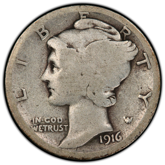 1916-D Mercury Dime PCGS AG03