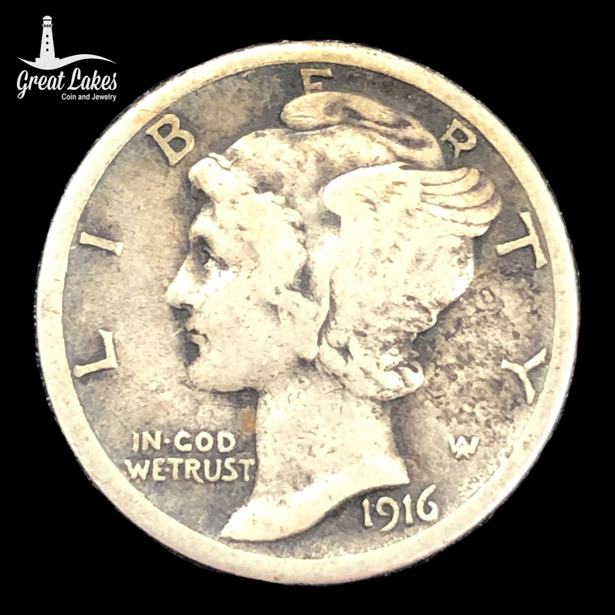 1916-S Mercury Dime (VF)