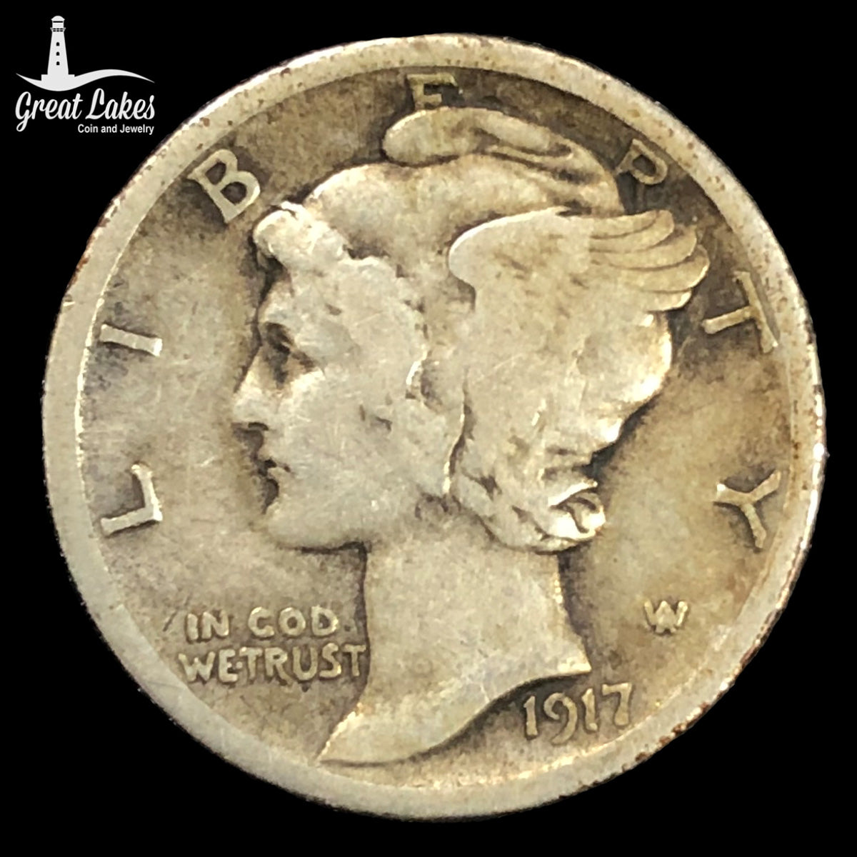 1917-D Mercury Dime (VF)