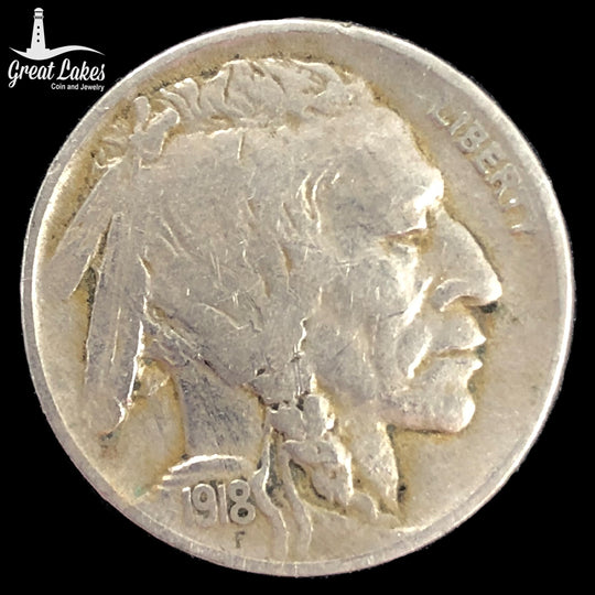 1918-D Buffalo Nickel (VF)