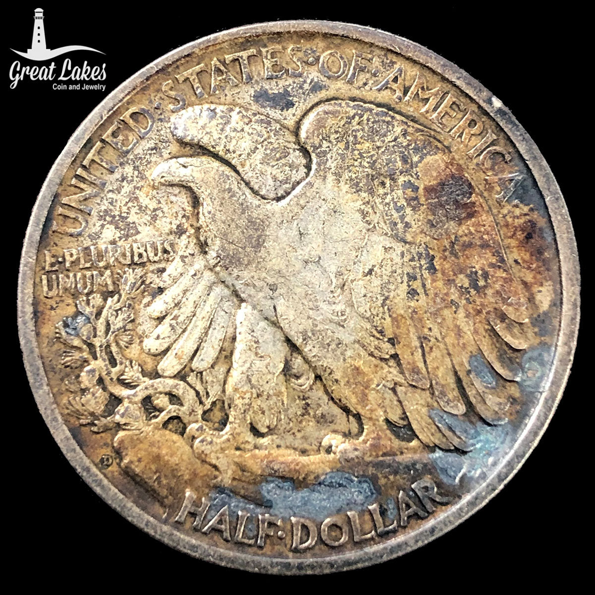 1918-D Walking Liberty Half Dollar (VF)