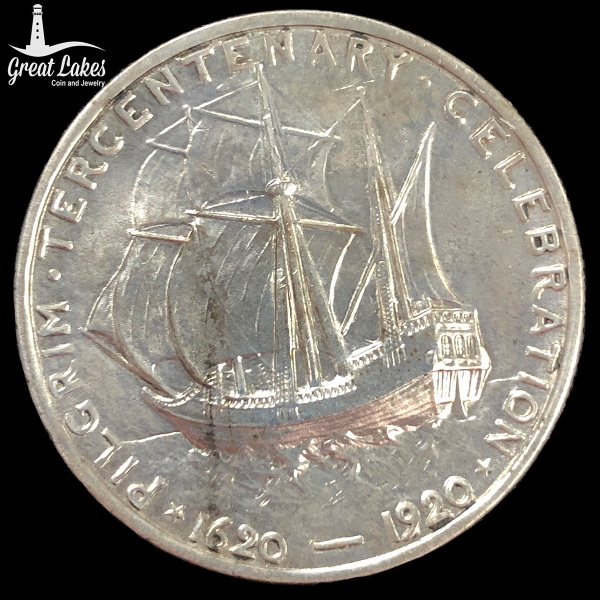 1920 Pilgrim Commemorative Half Dollar (XF) (Cleaned / Polished)