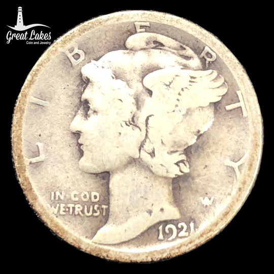 1921-D Mercury Dime (AG)