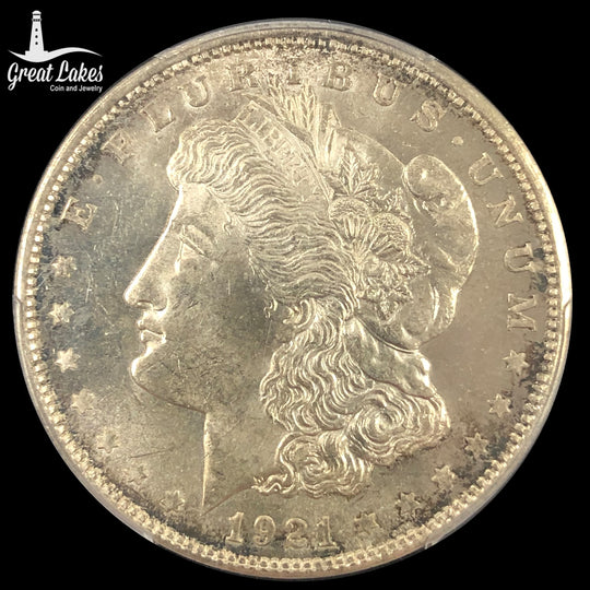 1921-D Morgan Silver Dollar PCGS MS64+
