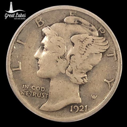 1921 Mercury Dime PCGS VF25