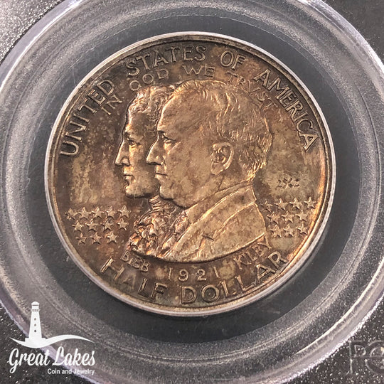 1921 Alabama 2x2 Classic Commemorative PCGS AU58