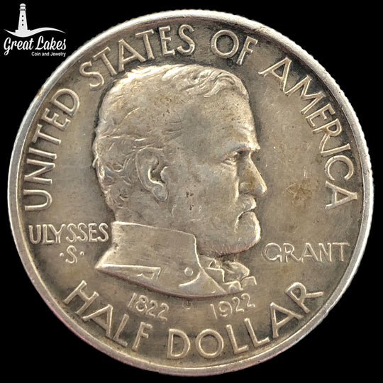 1922 Grant Commemorative Half Dollar (XF) (Lightly Cleaned)