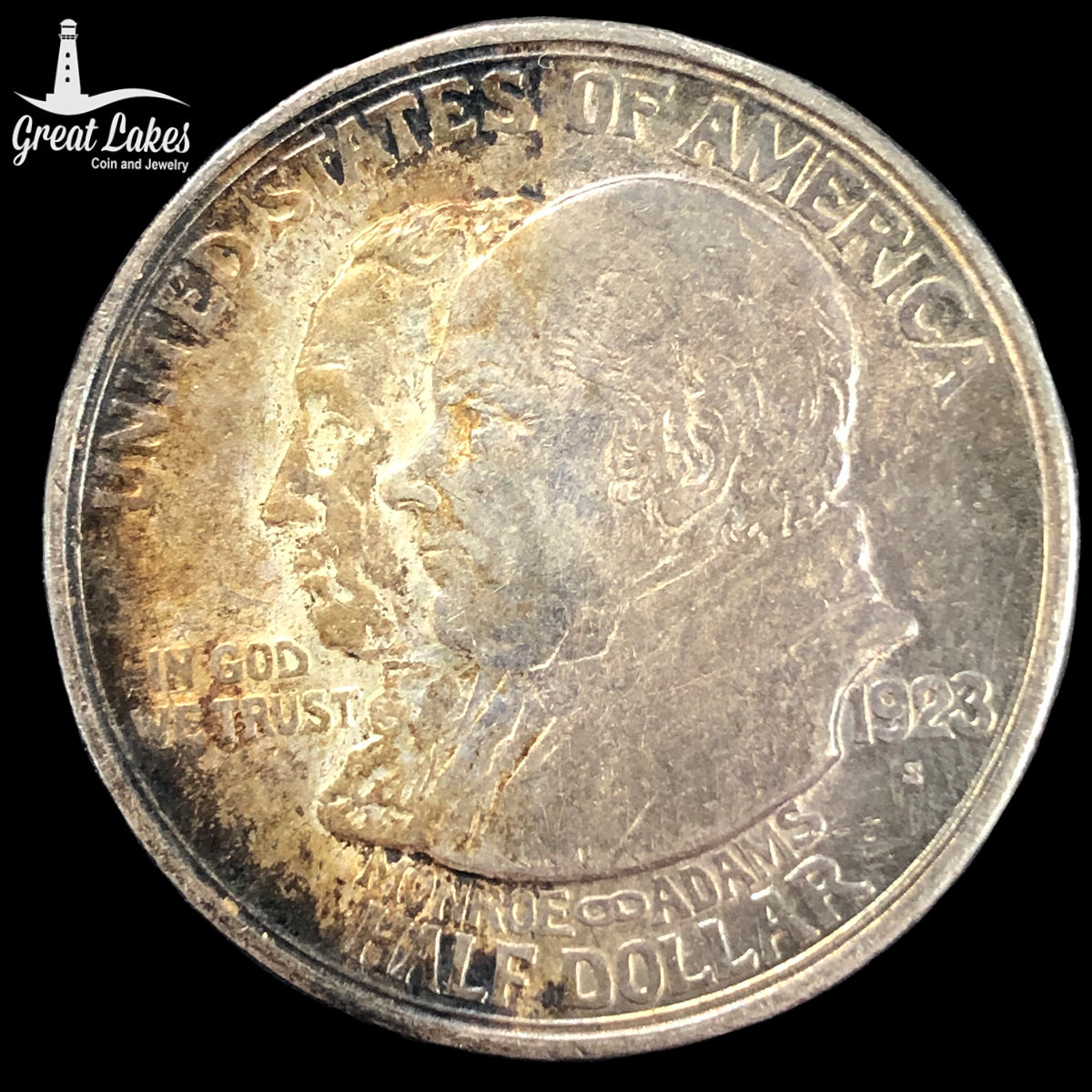 1923-S Monroe Commemorative Half Dollar (XF)