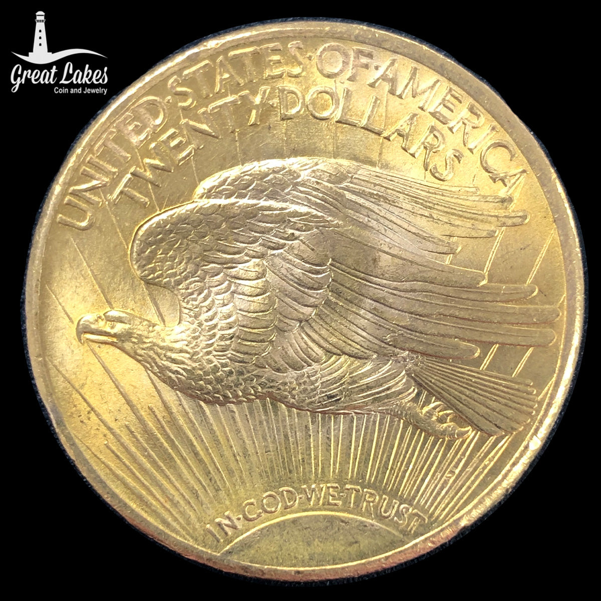 1924 $20 Saint Gaudens Gold Double Eagle (BU) (Slight Rim Damage)