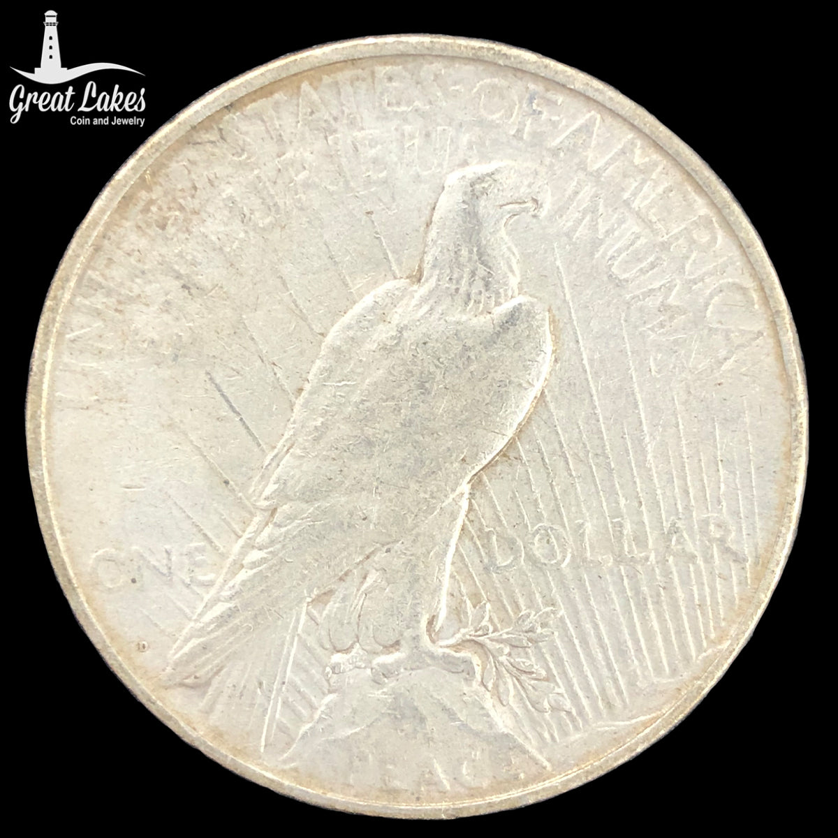 1927-D Peace Silver Dollar (AU) (Cleaned)