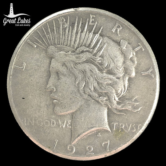 1927 Peace Silver Dollar (XF) (Cleaned)