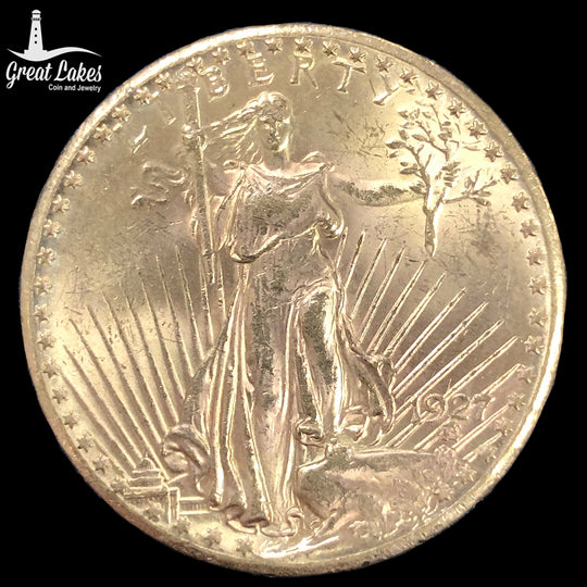 1927 $20 Saint Gaudens Gold Double Eagle (BU)