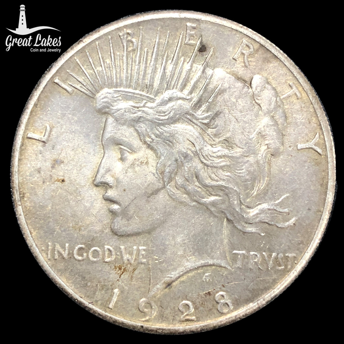 1928 Peace Silver Dollar (AU)