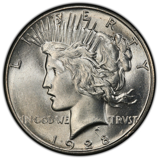 1928 Peace Silver Dollar PCGS MS62