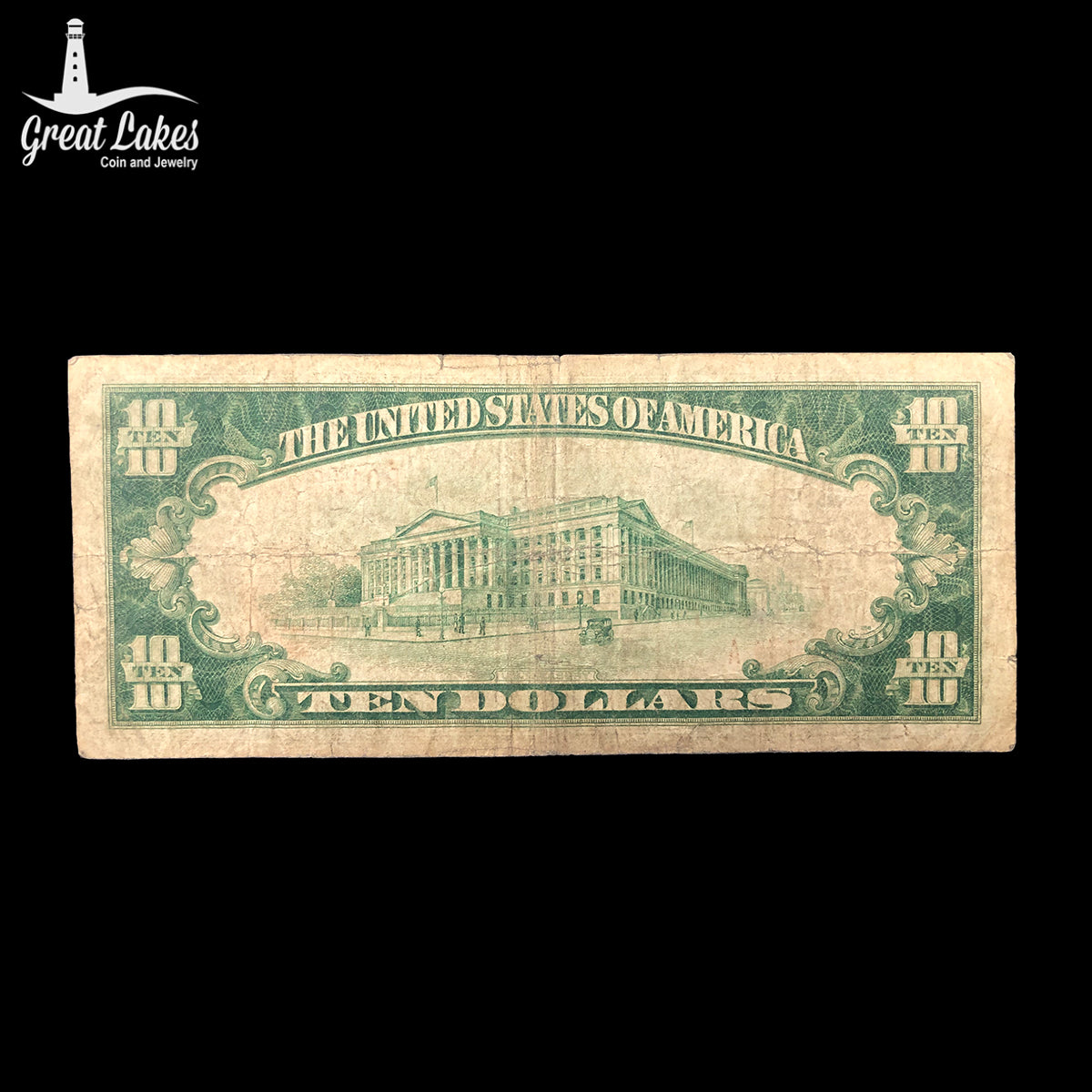 1929 $10 Federal Reserve Bank Note (F)