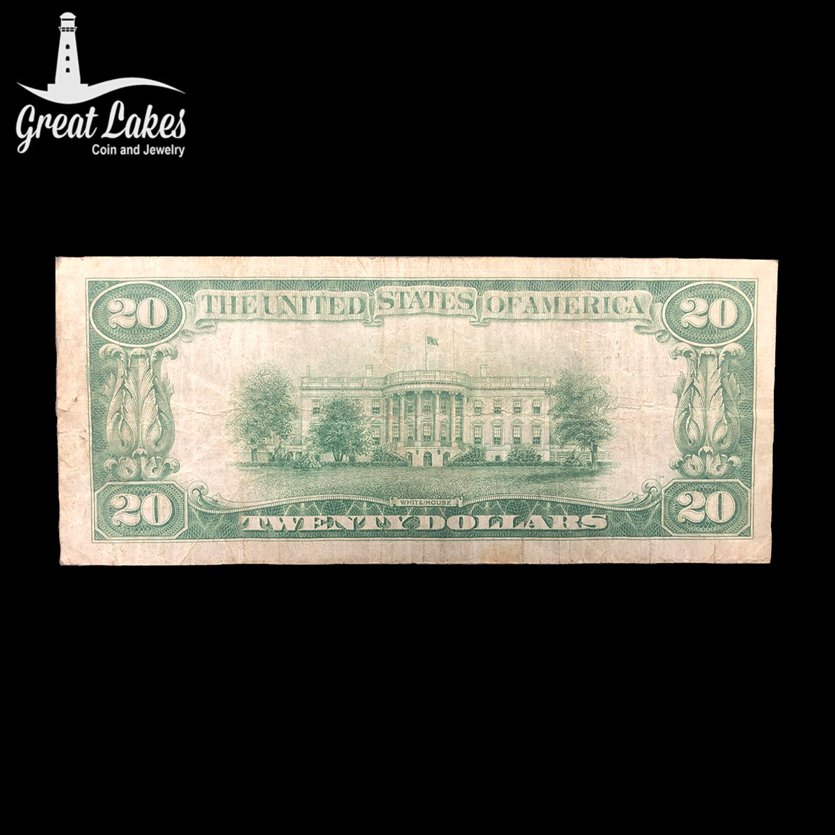 1929 $20 Federal Reserve Bank Note “Cleveland” (F)