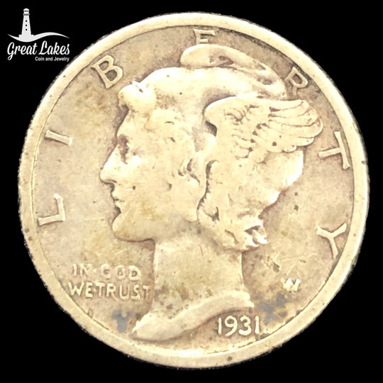 1931-D Mercury Dime (VF)
