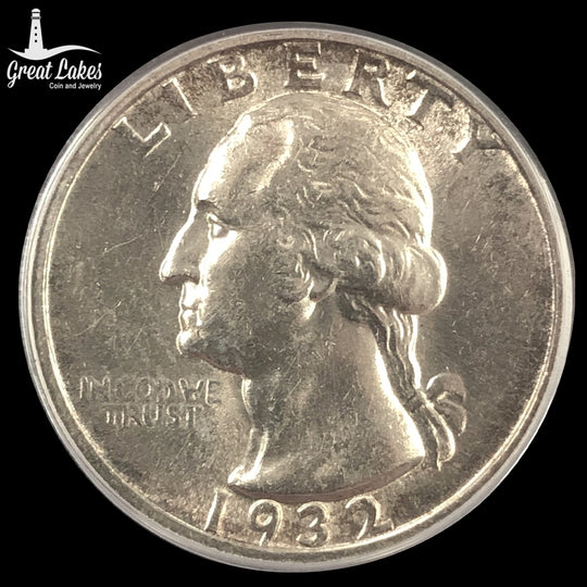 1932-D Washington Quarter PCGS AU58