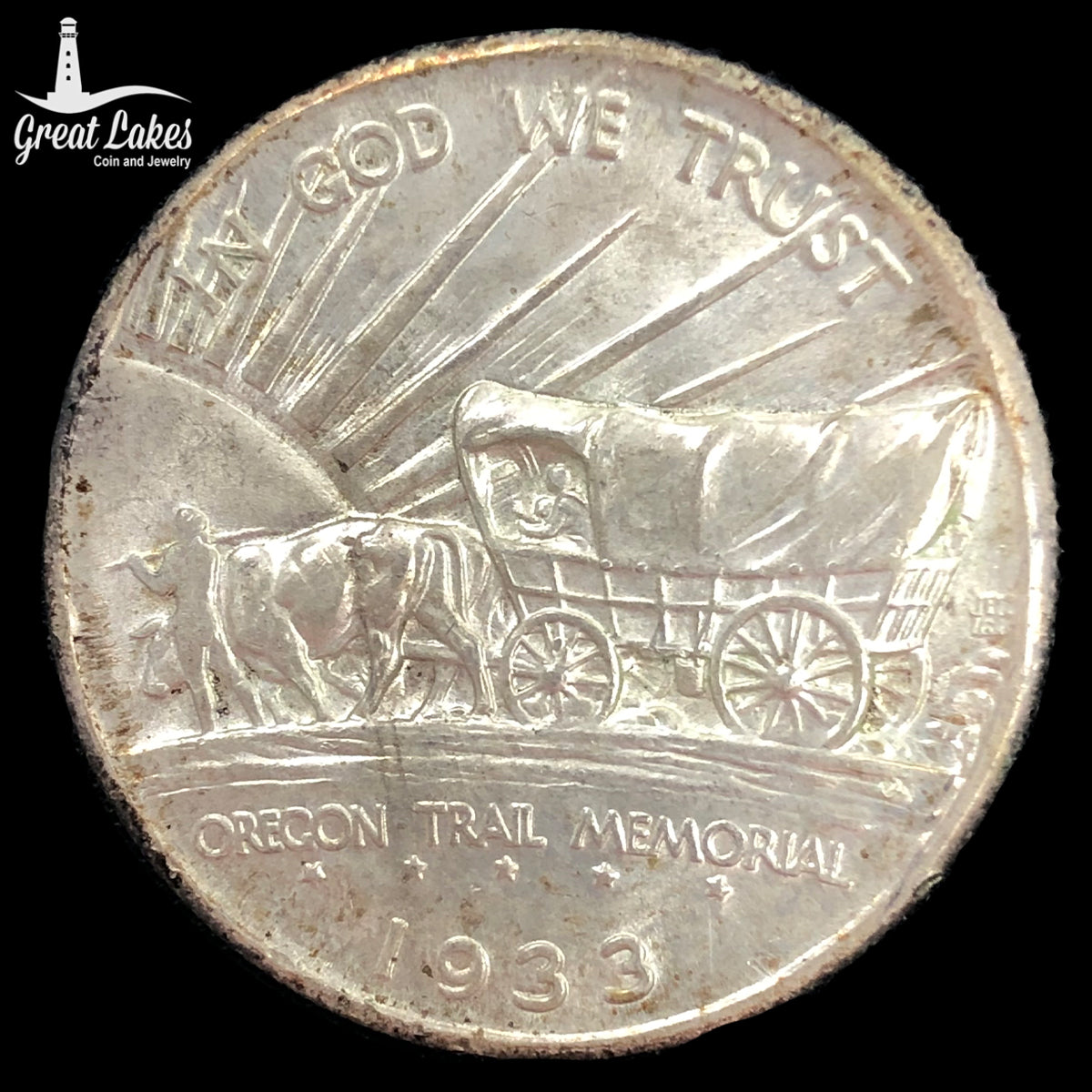 1933-D Oregon Trail Commemorative Half Dollar (BU)