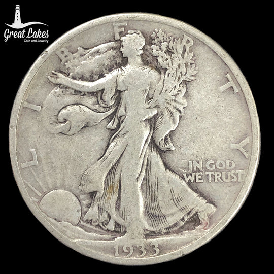 1933-S Walking Liberty Half Dollar (F)