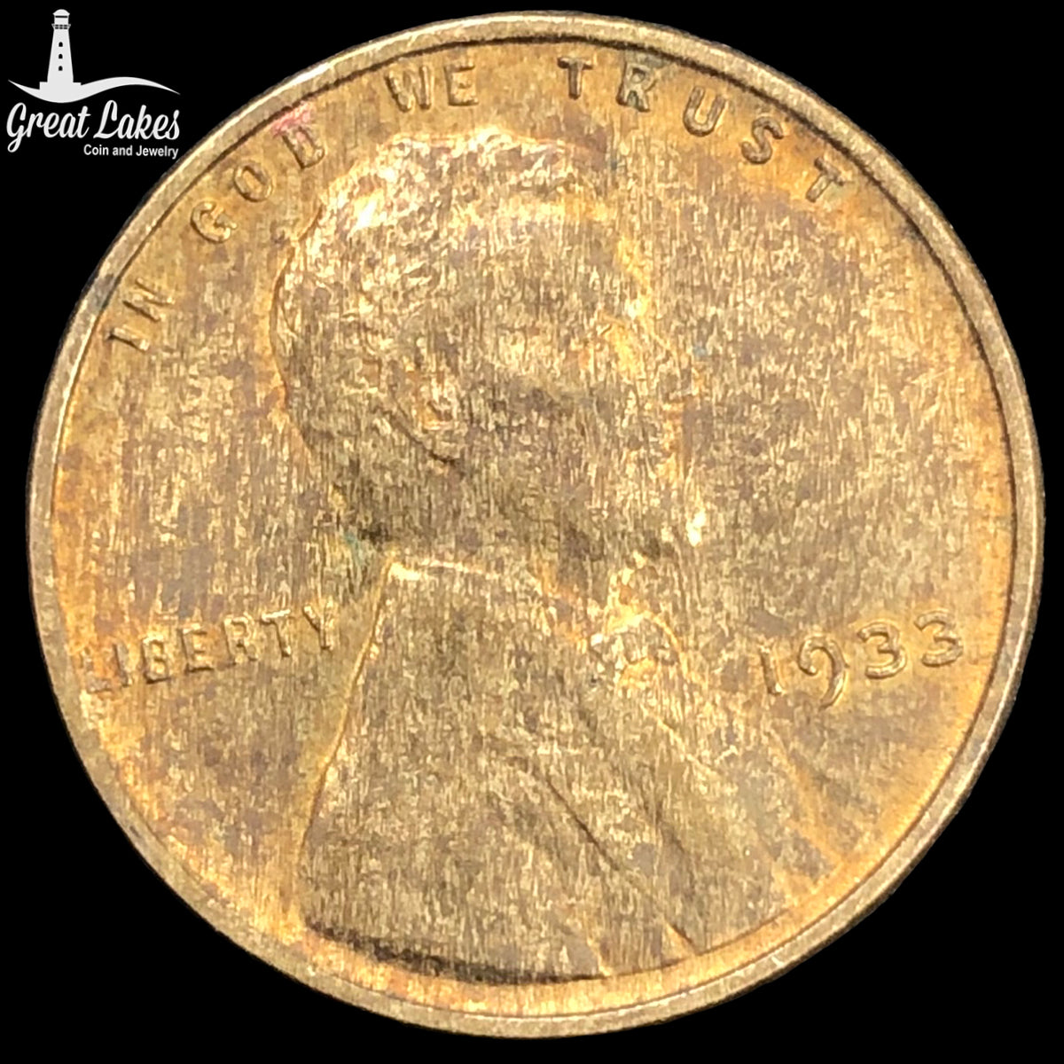 1933 Lincoln Cent (BU) (Red Brown)