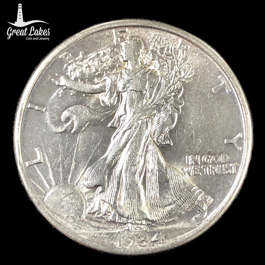 1934-D Walking Liberty Half Dollar (AU)