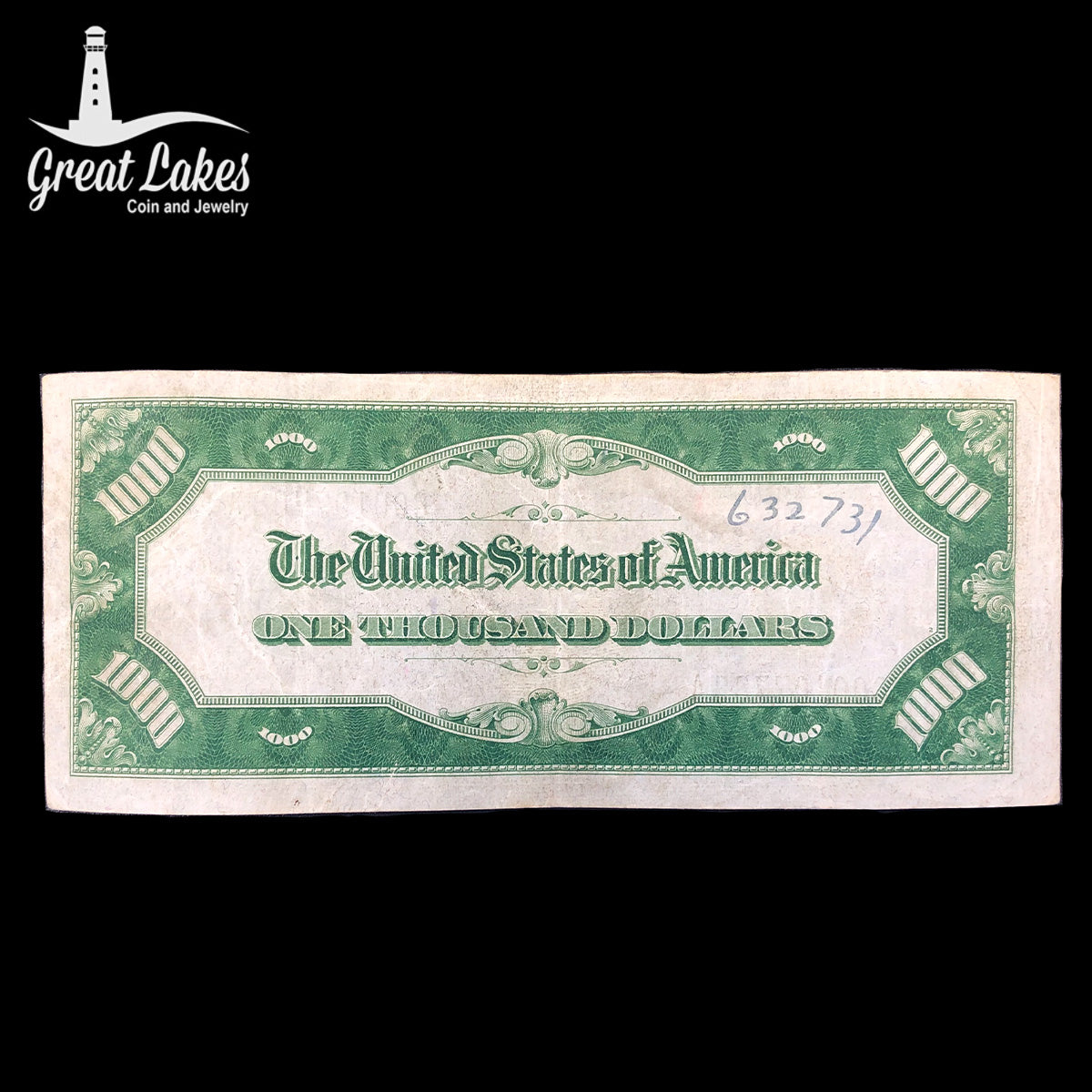 1934 $1000 Federal Reserve Note (VF/XF) (Ink Reverse)