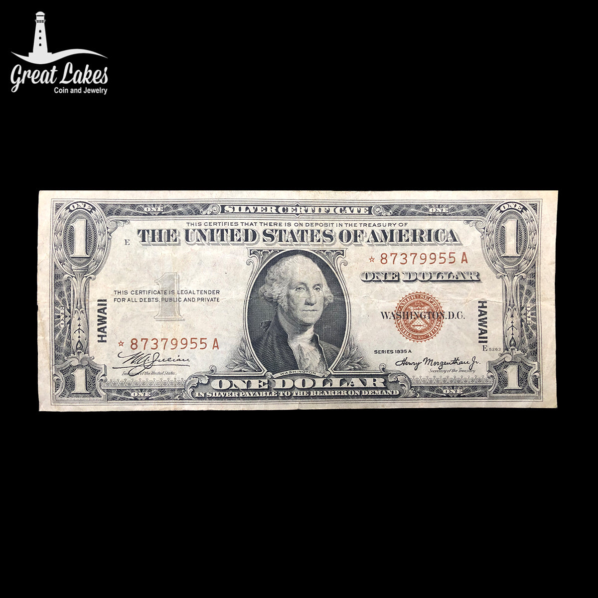 1935-A $1 Hawaii Star Note (VF)
