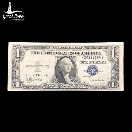 1935-C $1 Silver Certificate Star Note (XF)
