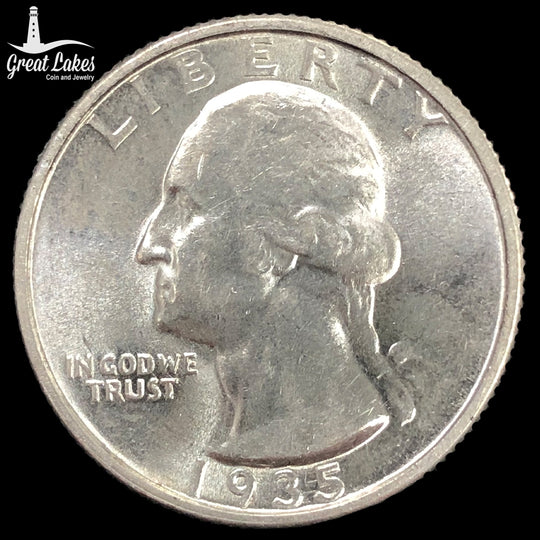 1935-D Washington Quarter (AU)