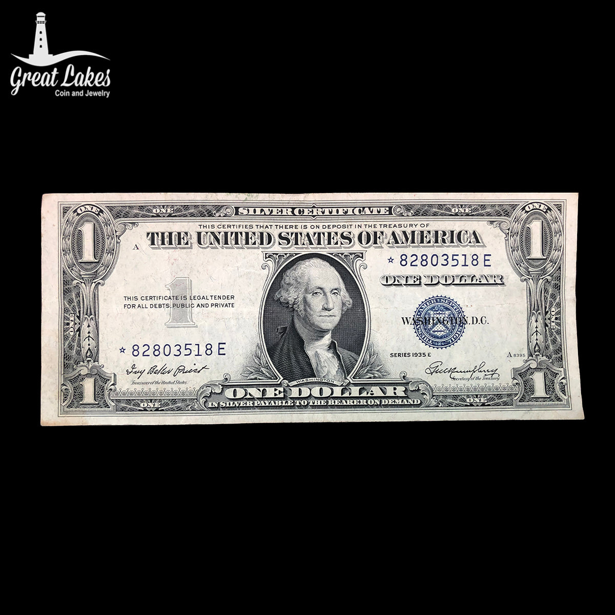 1935-E $1 Silver Certificate Star Note (VF)
