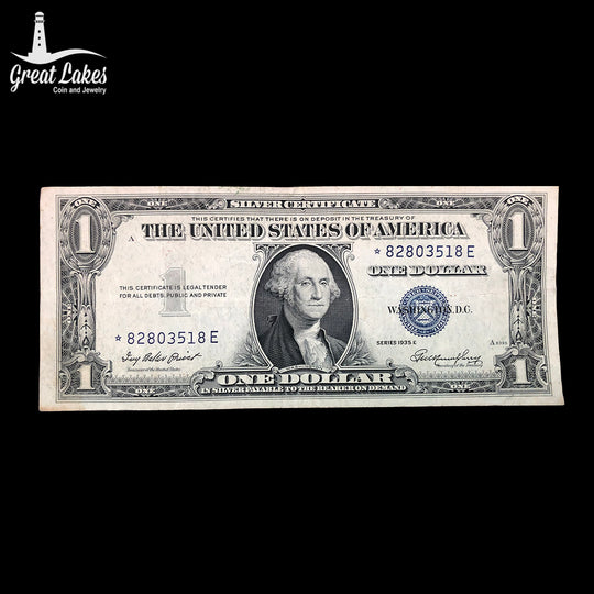 1935-E $1 Silver Certificate Star Note (VF)