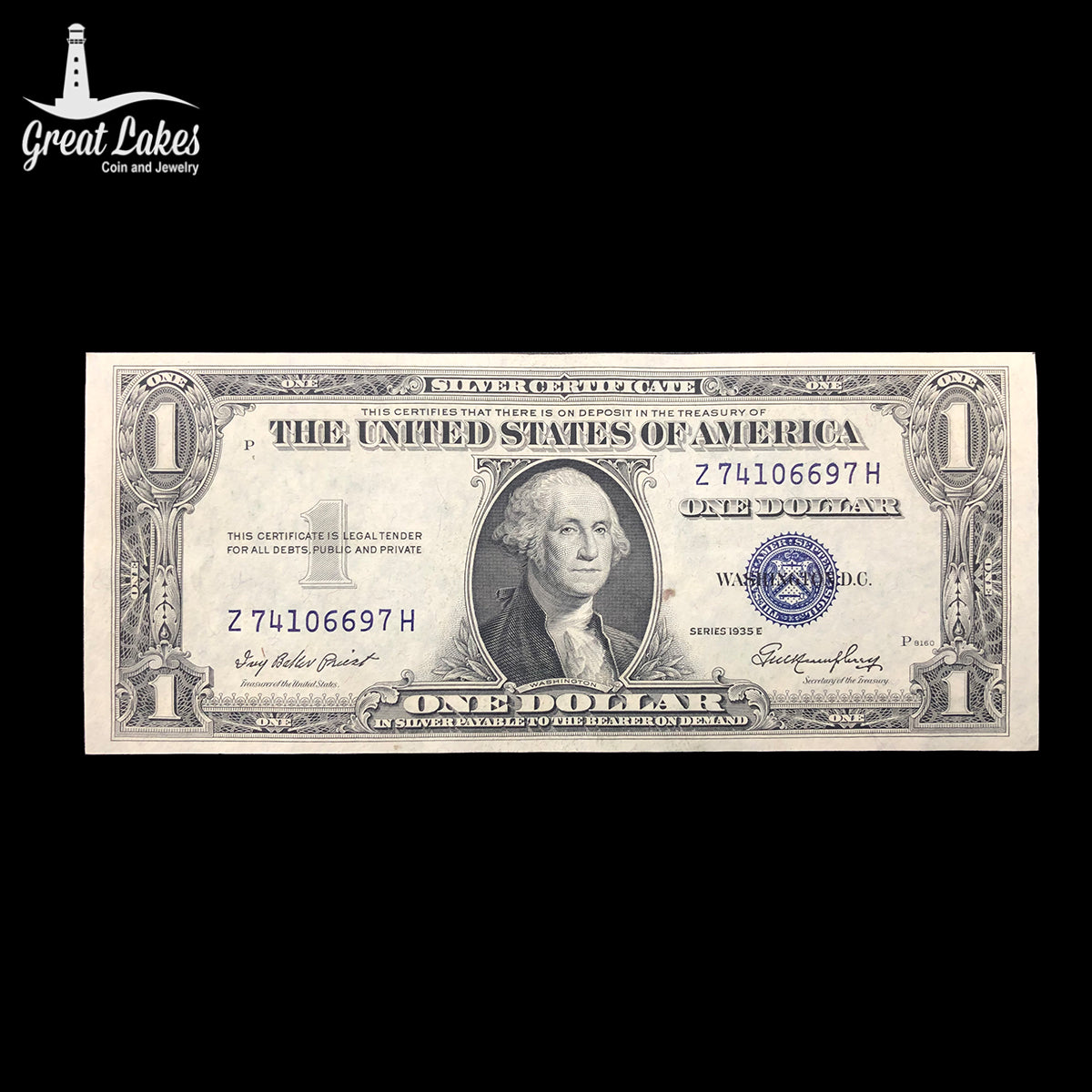 1935 E $1 Silver Certificate (XF)