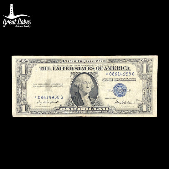 1935-F $1 Silver Certificate Star Note (VF)