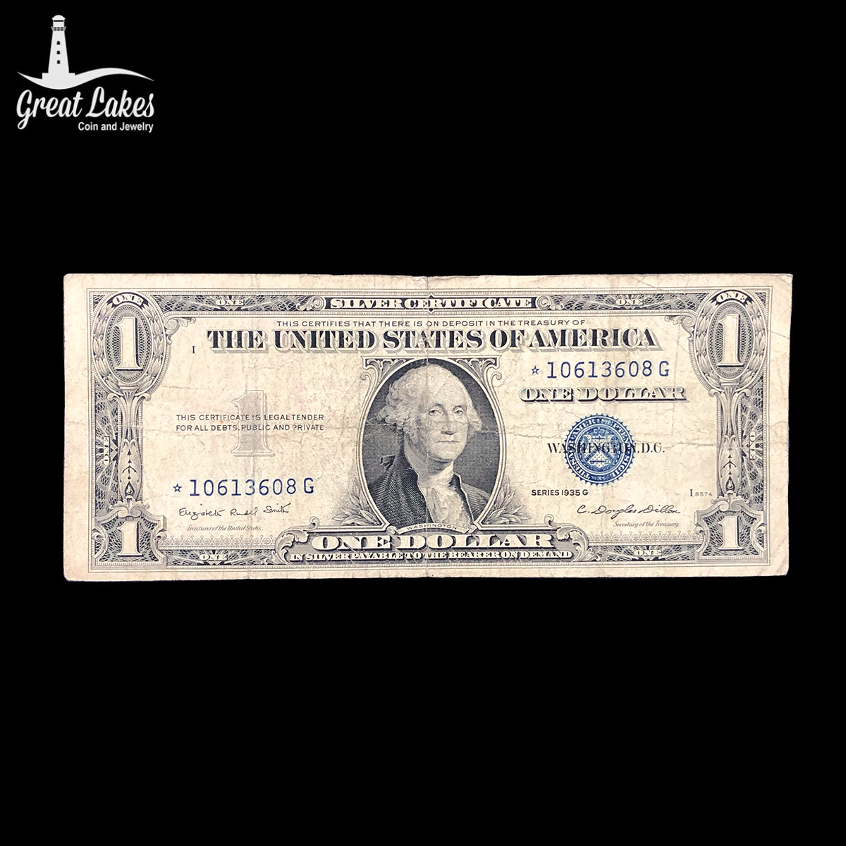 1935-G $1 Silver Certificate Star Note (F)