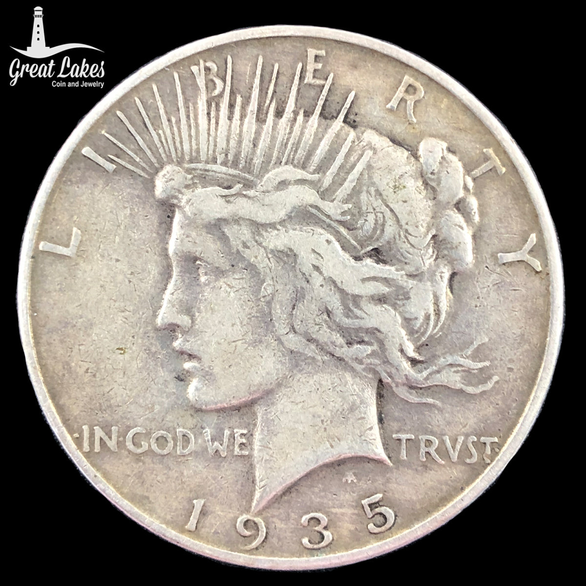 1935-S Peace Silver Dollar (F)