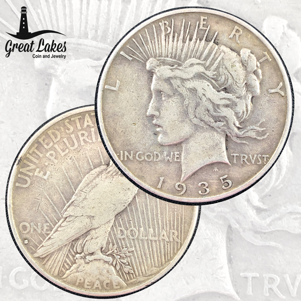 1935-S Peace Silver Dollar (F)